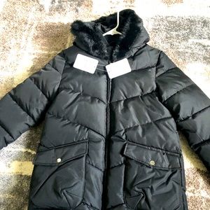 NWT Mayoral black puffer jacket girls size 14